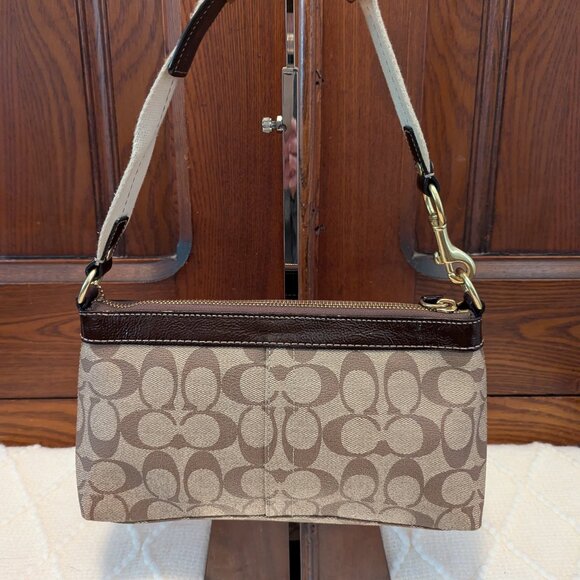 Coach Signature Heritage Stripe Handbag - Picture 3 of 11